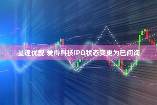 星速优配 爱得科技IPO状态变更为已问询