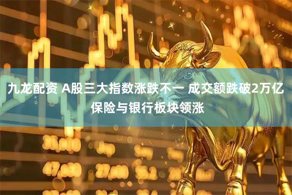 九龙配资 A股三大指数涨跌不一 成交额跌破2万亿 保险与银行板块领涨